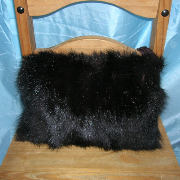fur muff purse